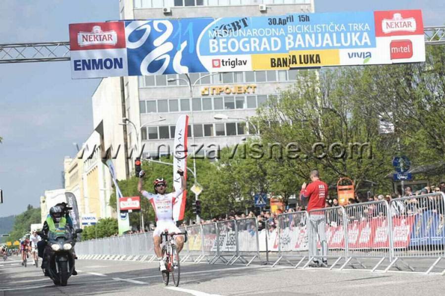 Nikola Gafurini pobjednik Međunarodne biciklističke trke "Beograd-Banjaluka"