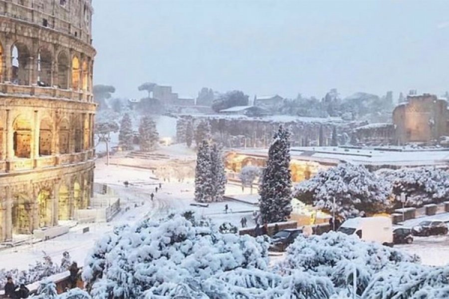 Talas hladnoće zahvatio veći dio Evrope, snijeg 'paralizovao' Rim