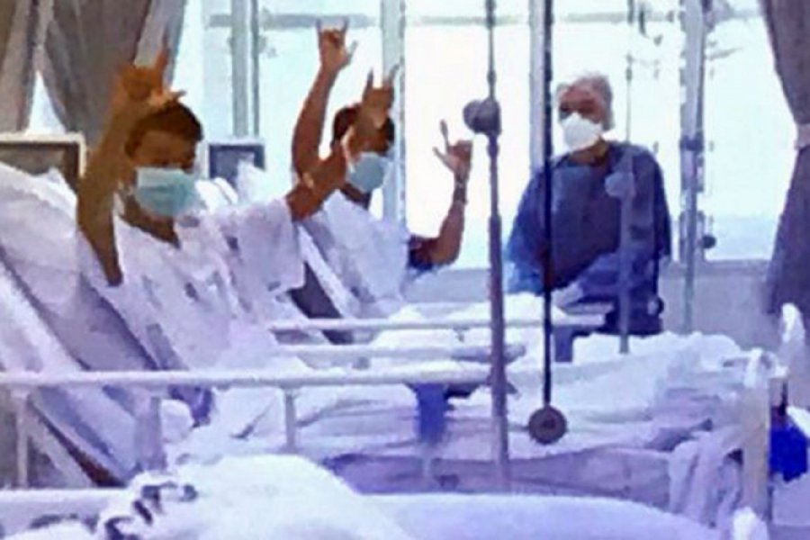 Prvi snimak iz bolnice nakon spasavanja dječaka