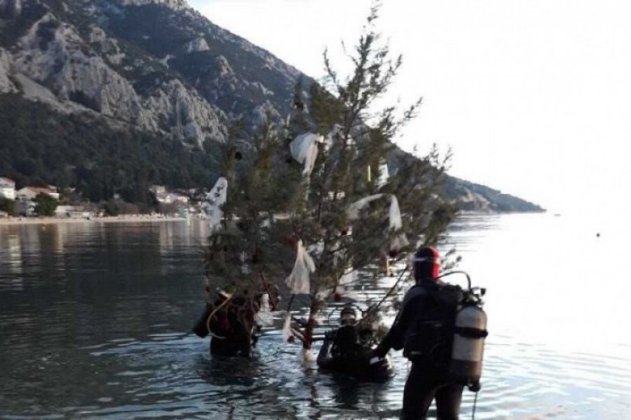 Hercegovački ronioci pod more postavili jelku​