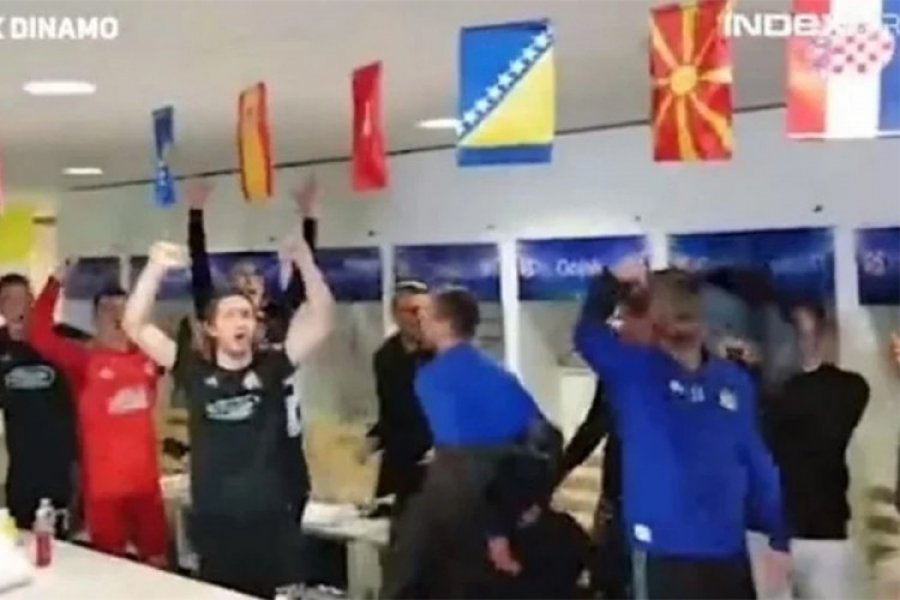 U svlačionici Dinama zajedno vise zastave Hrvatske, BiH, Srbije i Kosova​