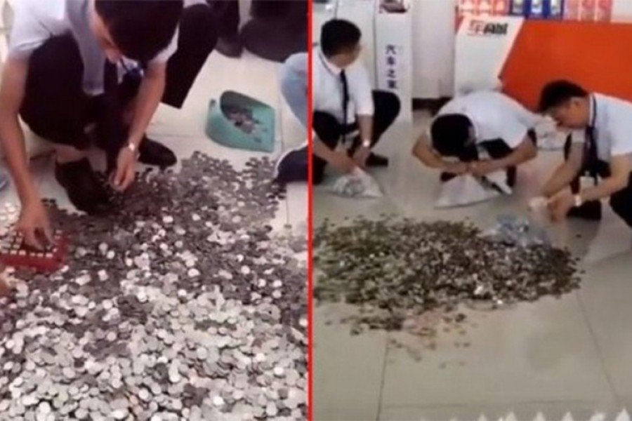 Kineskinja kupila automobil, platila u kovanicama: Radnici tri dana brojali novčiće