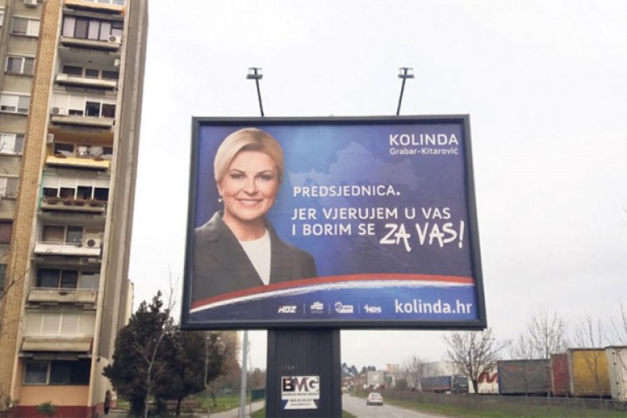 U Subotici uklonjen predizborni plakat Kolinde Grabar-Kitarović