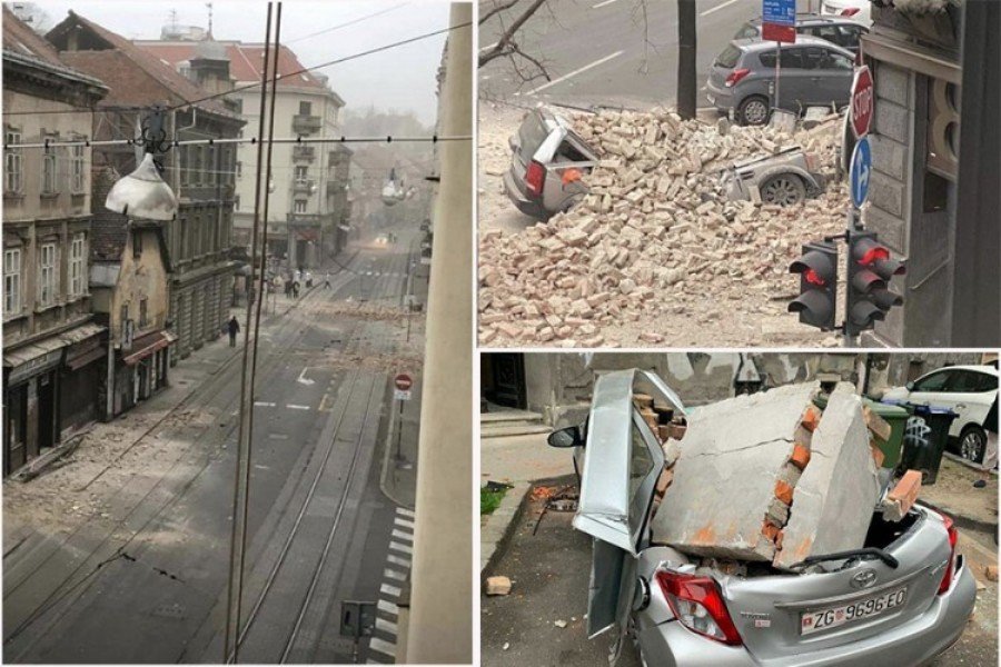 Velike posljedice zemljotresa u Zagrebu