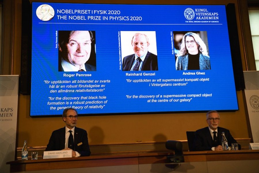 Naučnici Penrouz, Gencel i Gez dobili Nobela za fiziku