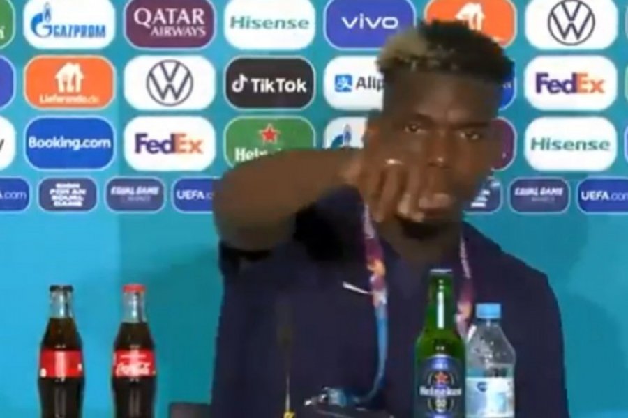 Nakon Ronalda i Coca-Cole, Pogba sklonio pivo sa stola