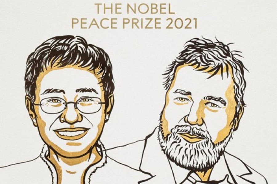 Novinari Marija Reza i Dimirti Muratov dobitnici Nobelove nagrada za mir