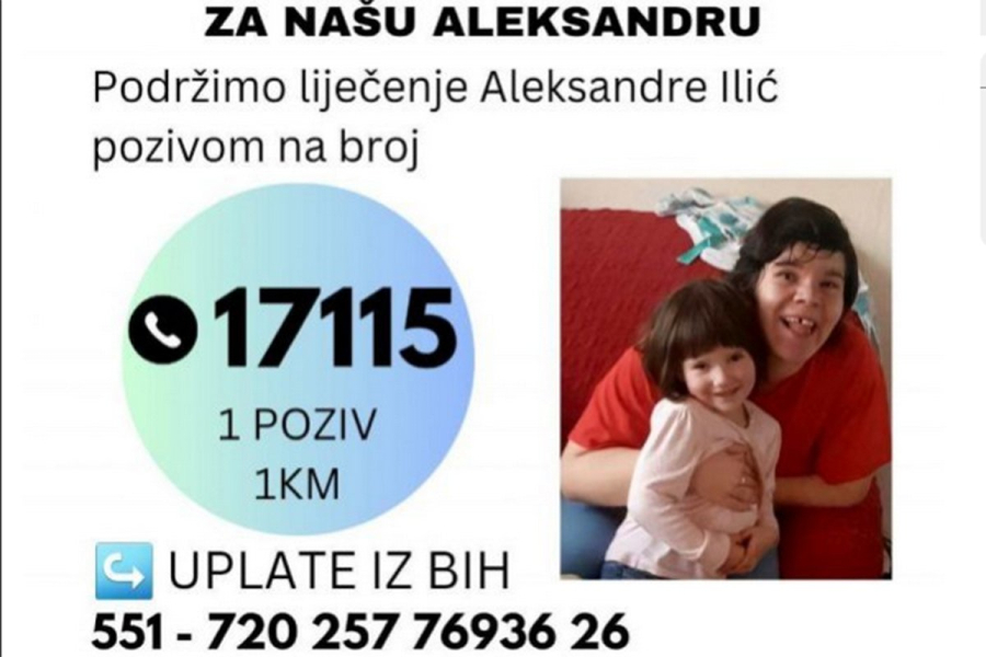 Aleksandri Ilić iz Šipova ponovo potrebna naša pomoć