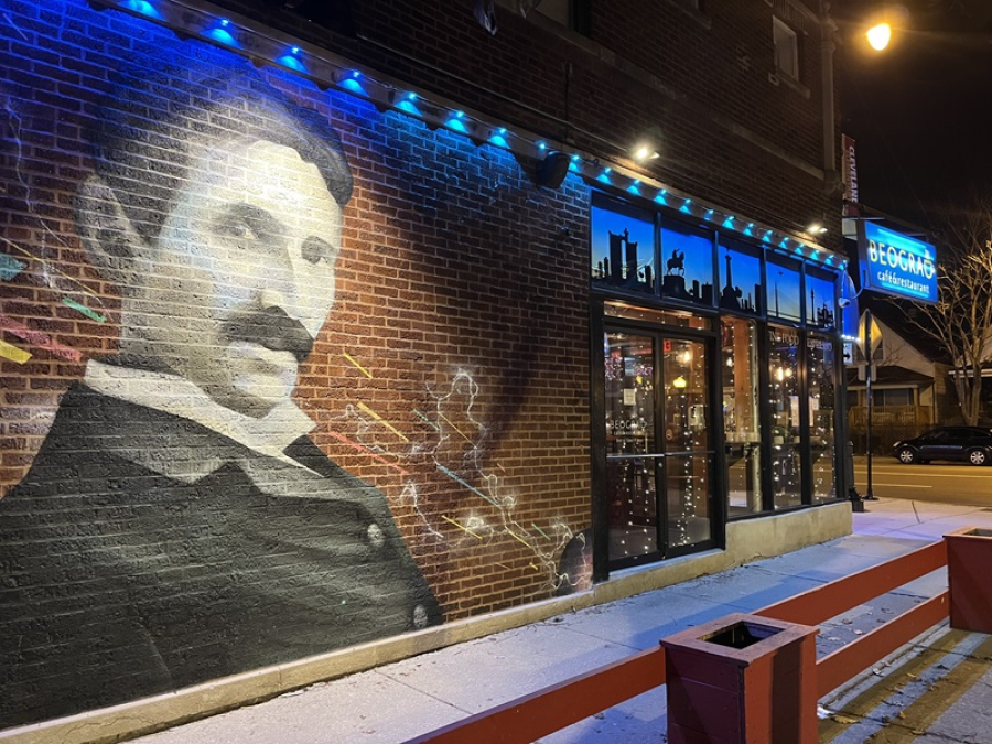 Najveći mural sa likom Nikole Tesle u Linkolnu