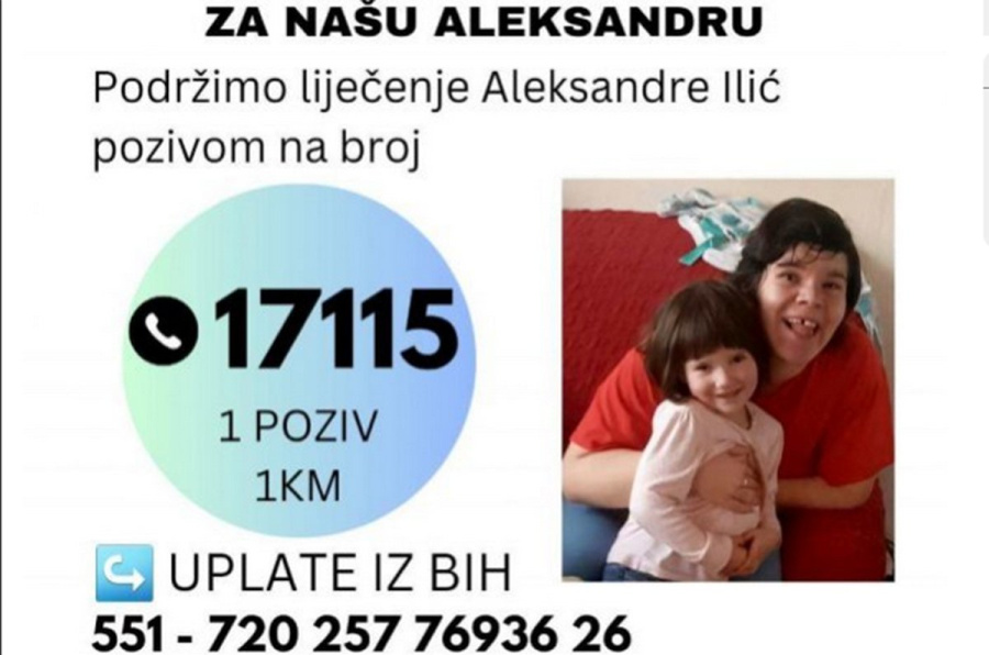 Aleksandri Ilić iz Šipova ponovo potrebna naša pomoć
