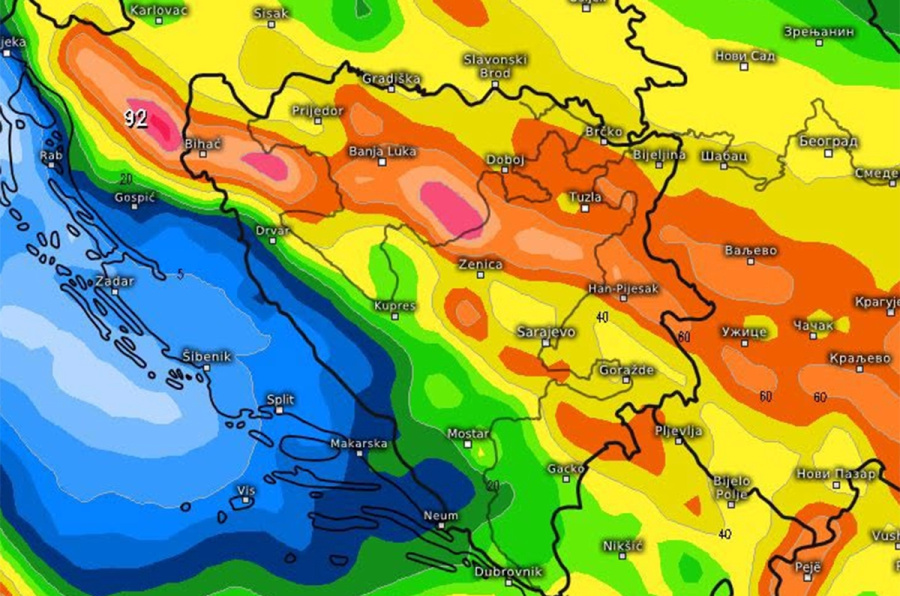 Narednih dana bez zrake sunca: Kiša, snijeg i pad temperature
